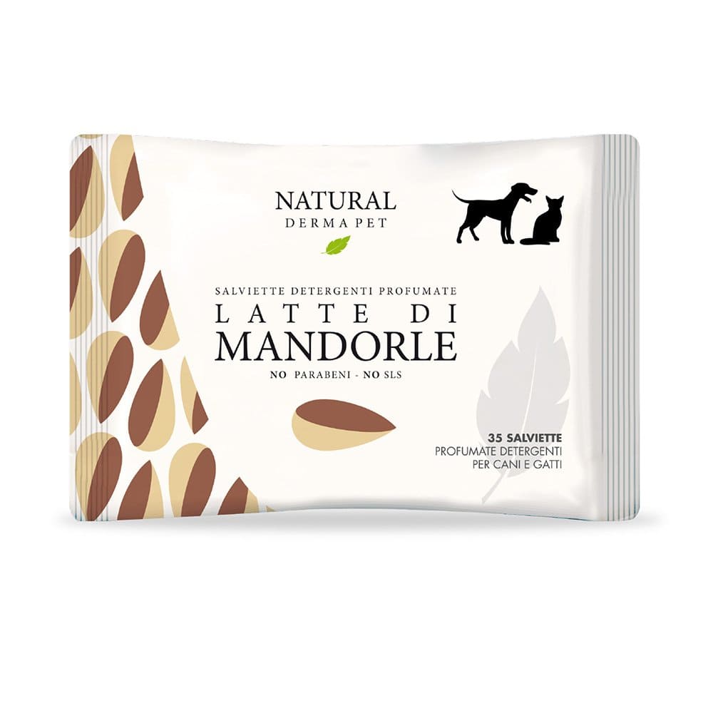 Natural Derma Pet Salvietta Latte Di Mandorle